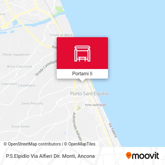 Mappa P.S.Elpidio Via Alfieri Dir. Monti