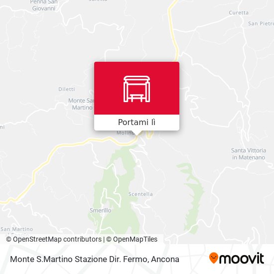 Mappa Monte S.Martino Stazione Dir. Fermo