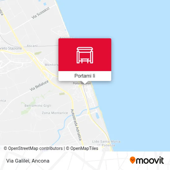 Mappa Via Galilei