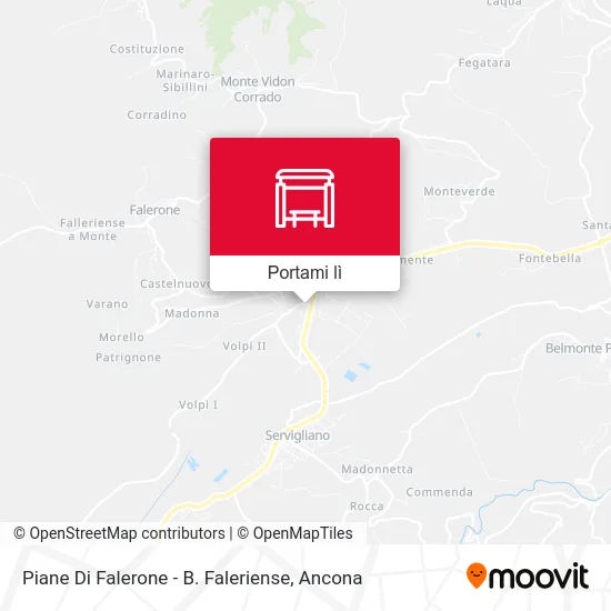 Mappa Piane Di Falerone - B. Faleriense