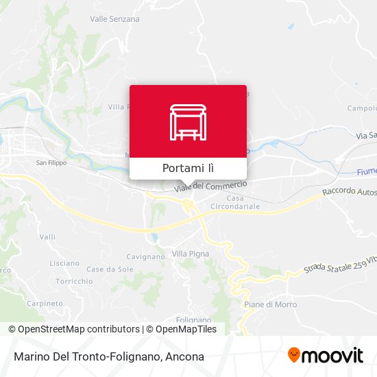 Mappa Marino Del Tronto-Folignano