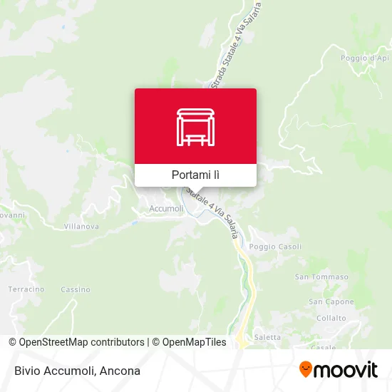 Mappa Bivio Accumoli