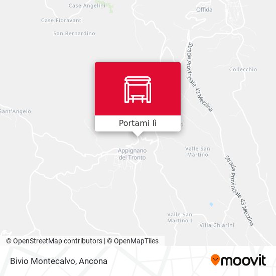 Mappa Bivio Montecalvo