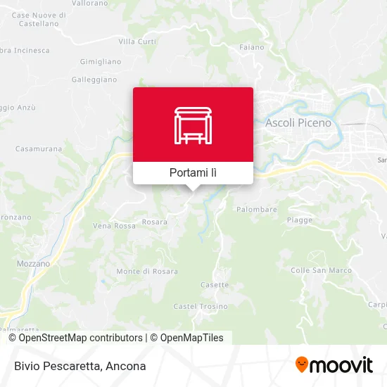 Mappa Bivio Pescaretta