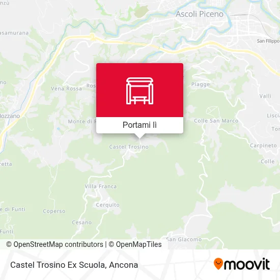 Mappa Castel Trosino Ex Scuola