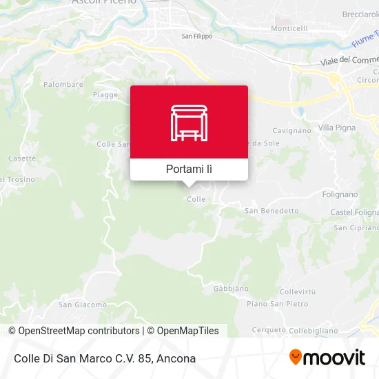 Mappa Colle Di San Marco C.V. 85