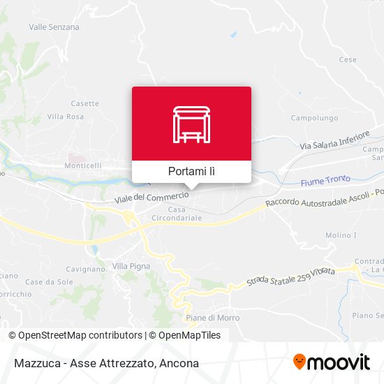 Mappa Mazzuca - Asse Attrezzato