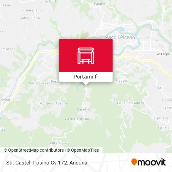 Mappa Str. Castel Trosino Cv 172