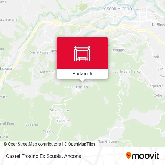 Mappa Castel Trosino Ex Scuola