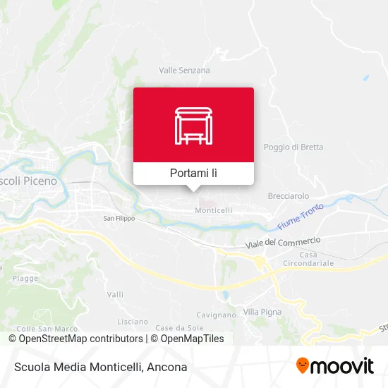 Mappa Scuola Media Monticelli