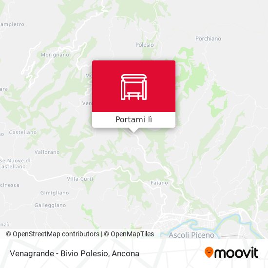 Mappa Venagrande - Bivio Polesio