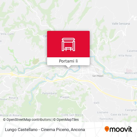 Mappa Lungo Castellano - Cinema Piceno