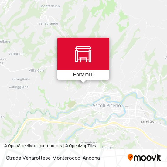 Mappa Strada Venarottese-Monterocco