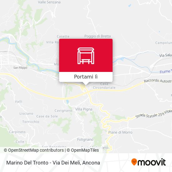 Mappa Marino Del Tronto - Via Dei Meli