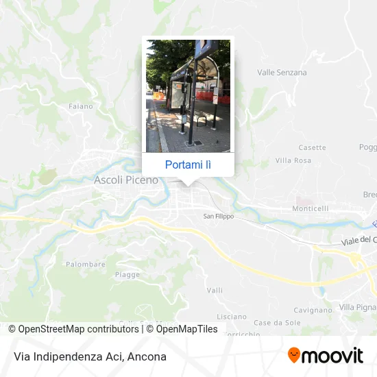 Mappa Via Indipendenza  Aci