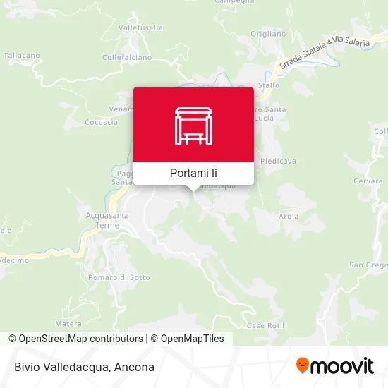 Mappa Bivio Valledacqua