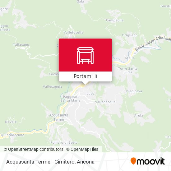 Mappa Acquasanta Terme - Cimitero