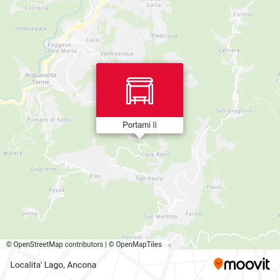 Mappa Localita' Lago