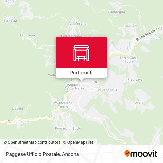 Mappa Paggese Ufficio Postale