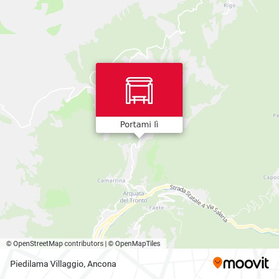 Mappa Piedilama Villaggio