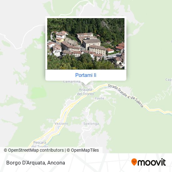 Mappa Borgo D'Arquata