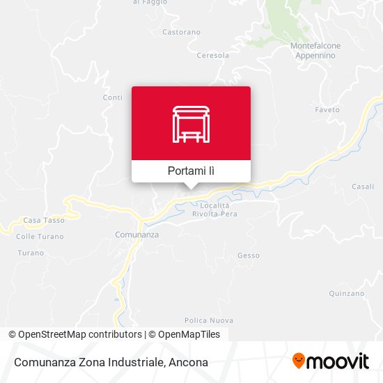 Mappa Comunanza Zona Industriale