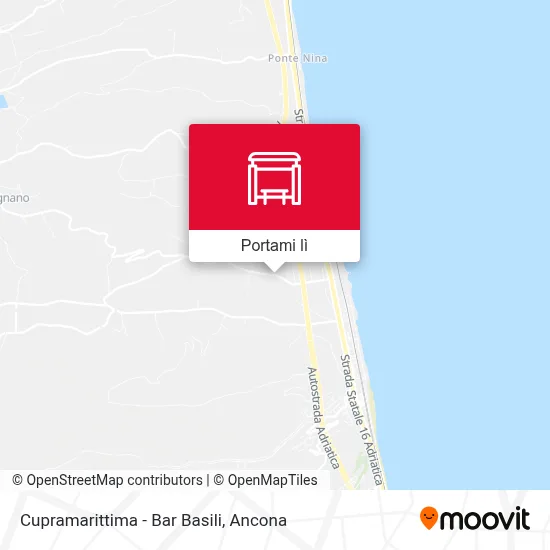 Mappa Cupramarittima - Bar Basili