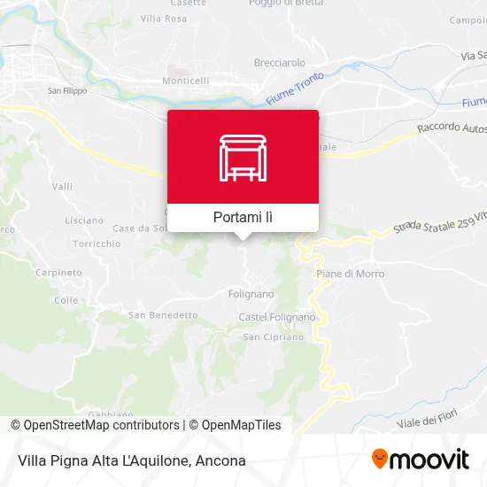 Mappa Villa Pigna Alta L'Aquilone