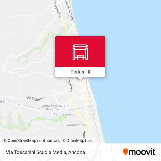 Mappa Via Toscanini Scuola Media
