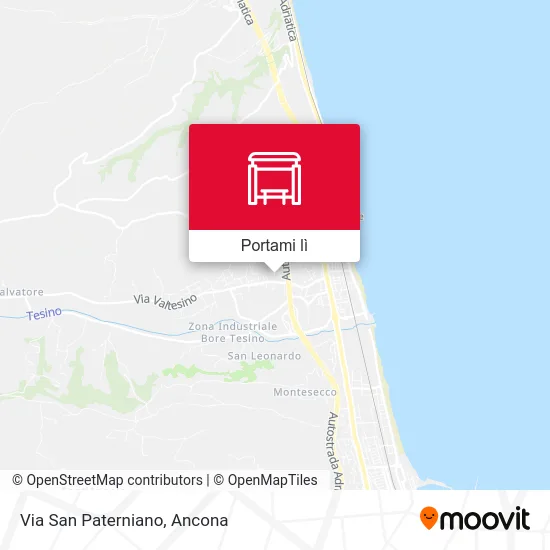 Mappa Via San Paterniano