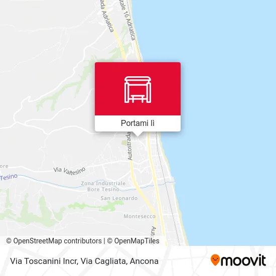 Mappa Via Toscanini Incr, Via Cagliata