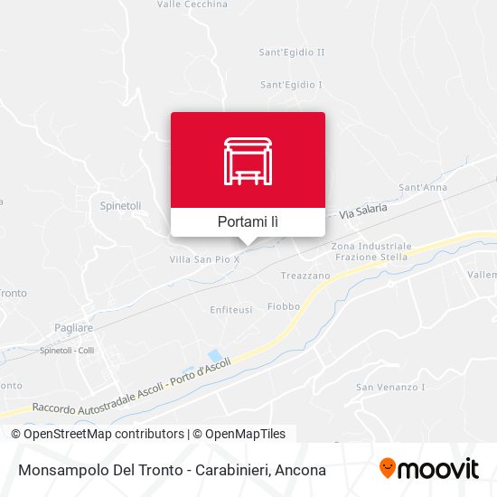 Mappa Monsampolo Del Tronto - Carabinieri