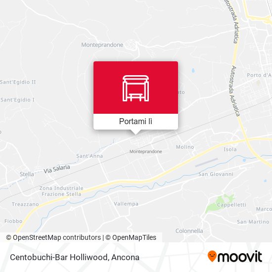 Mappa Centobuchi-Bar Holliwood