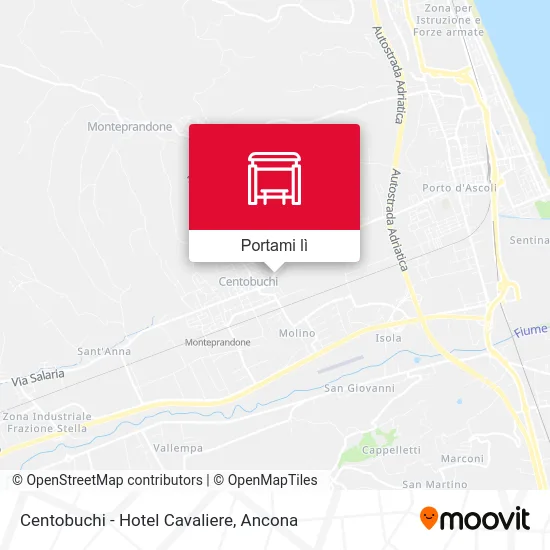 Mappa Centobuchi - Hotel Cavaliere