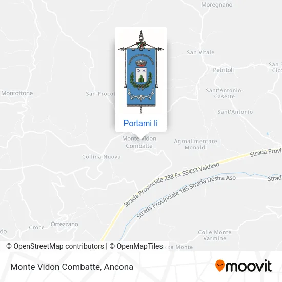 Mappa Monte Vidon Combatte