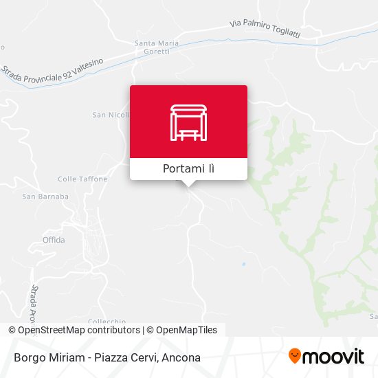 Mappa Borgo Miriam - Piazza Cervi