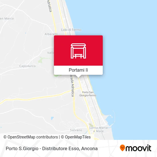 Mappa Porto S.Giorgio - Distributore Esso