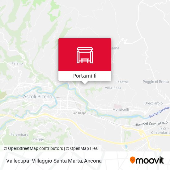 Mappa Vallecupa- Villaggio Santa Marta