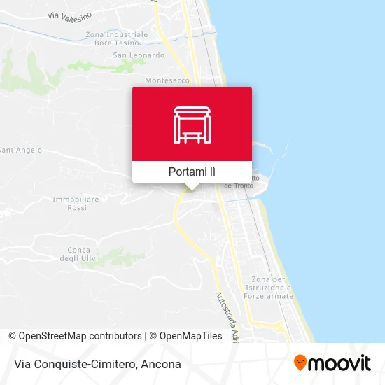 Mappa Via Conquiste-Cimitero