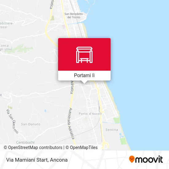 Mappa Via Mamiani Start