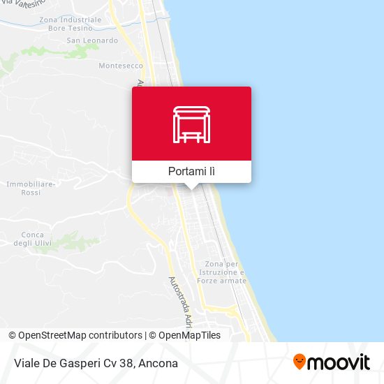 Mappa Viale De Gasperi Cv 38