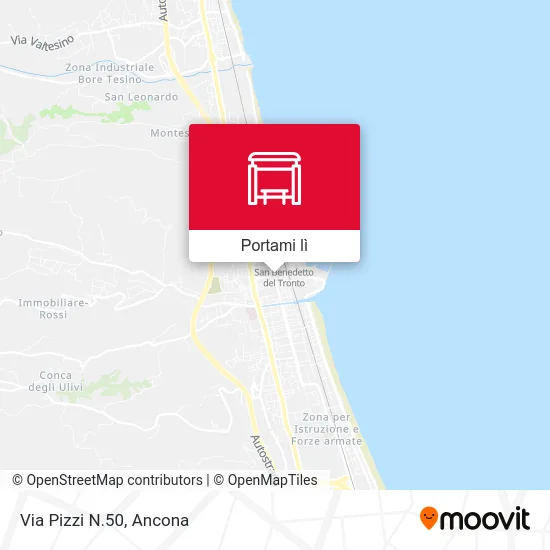 Mappa Via Pizzi N.50