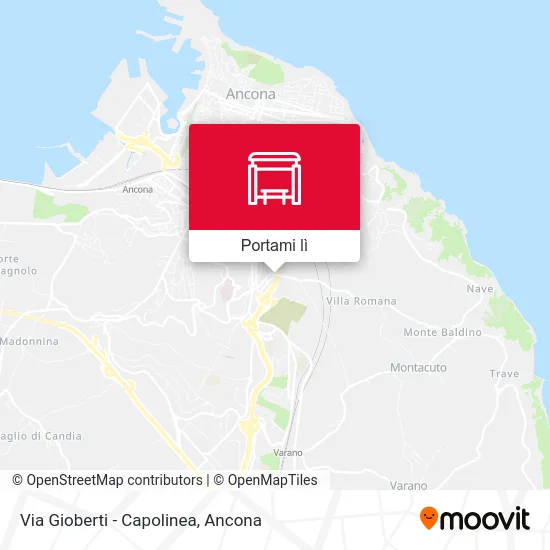 Mappa Via Gioberti - Capolinea