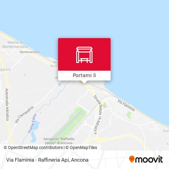 Mappa Via Flaminia - Raffineria Api