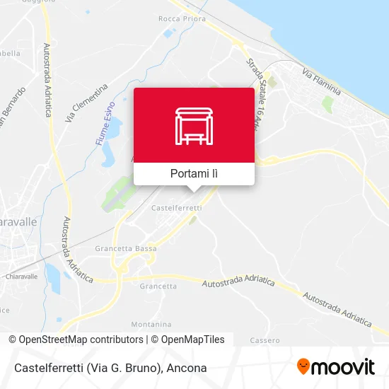 Mappa Castelferretti (Via G. Bruno)