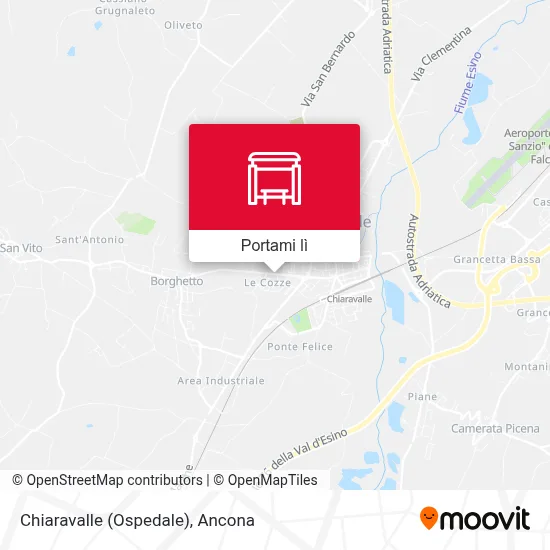 Mappa Chiaravalle (Ospedale)