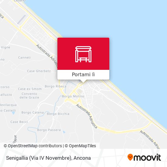 Mappa Senigallia (Via IV Novembre)