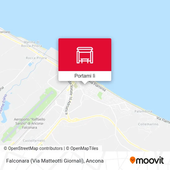 Mappa Falconara (Via Matteotti Giornali)