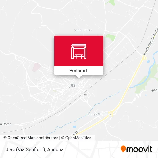 Mappa Jesi (Via Setificio)