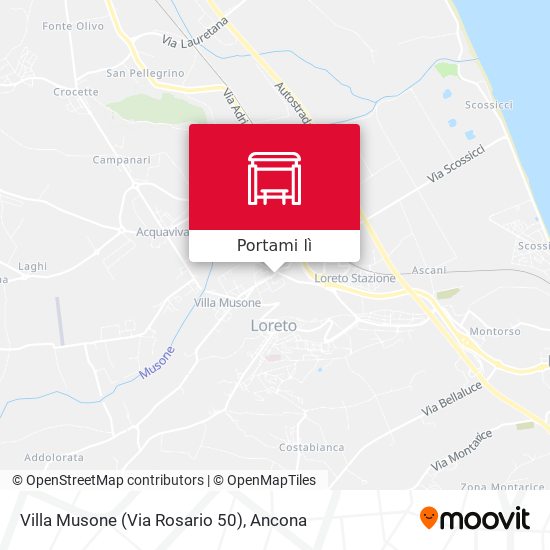 Mappa Villa Musone (Via Rosario 50)